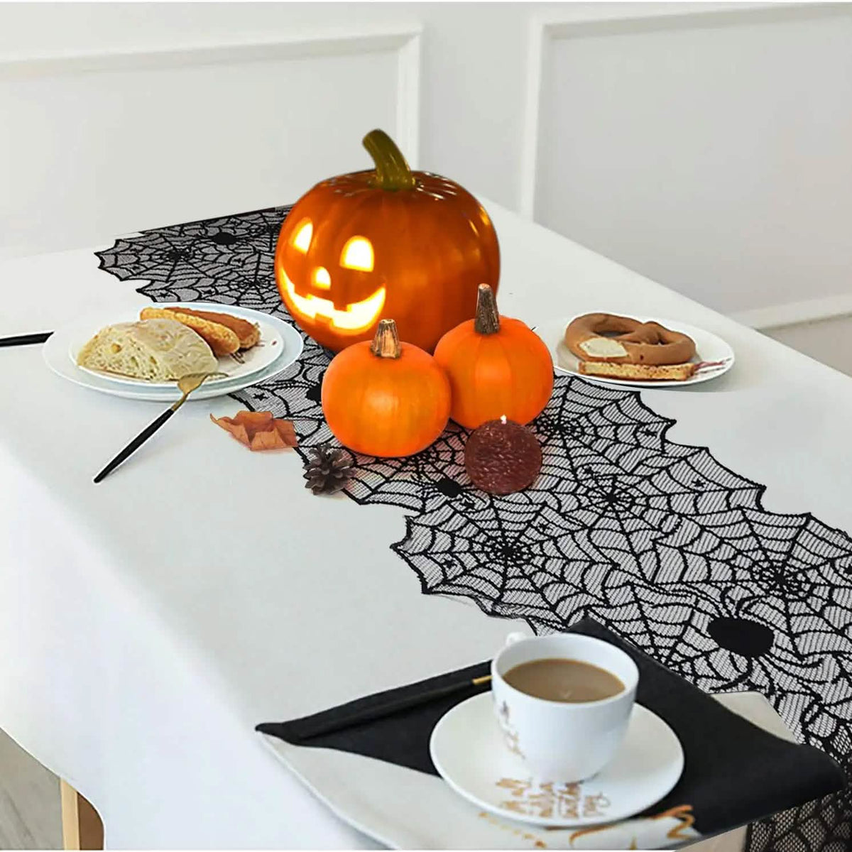 36-Piece Halloween Decoration Set with Bat Wall Decor