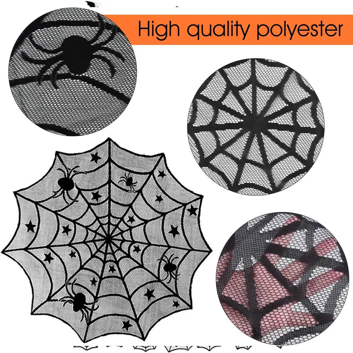 36-Piece Halloween Decoration Set with Bat Wall Decor