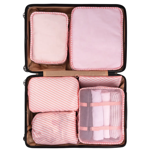 6 Set Packing Cubes, Travel Luggage Packing Organizers