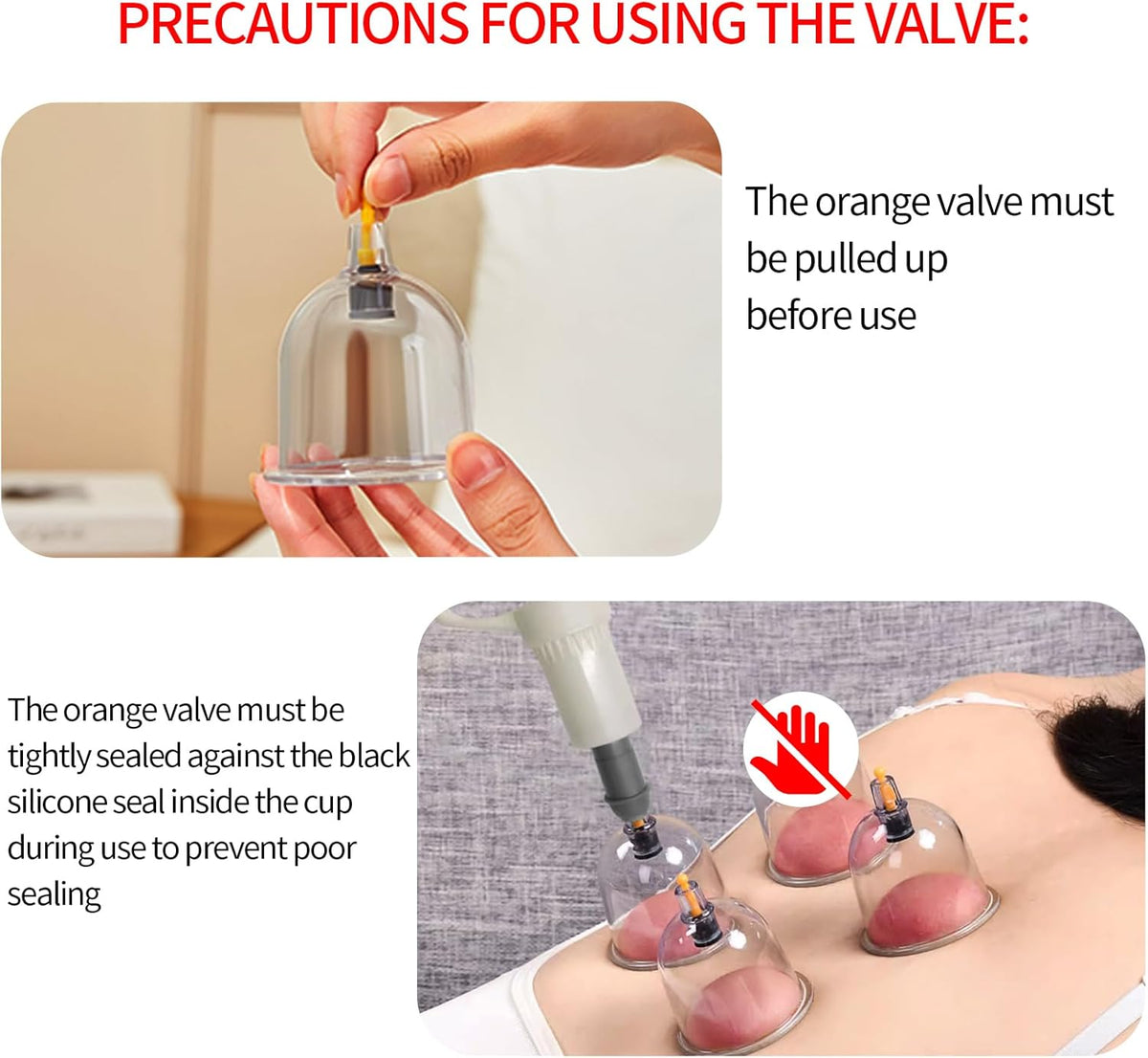 24-Piece Cupping Set Vacuum Massage Cups with Manual Pump for Back Therapy Cupping Therapy Set