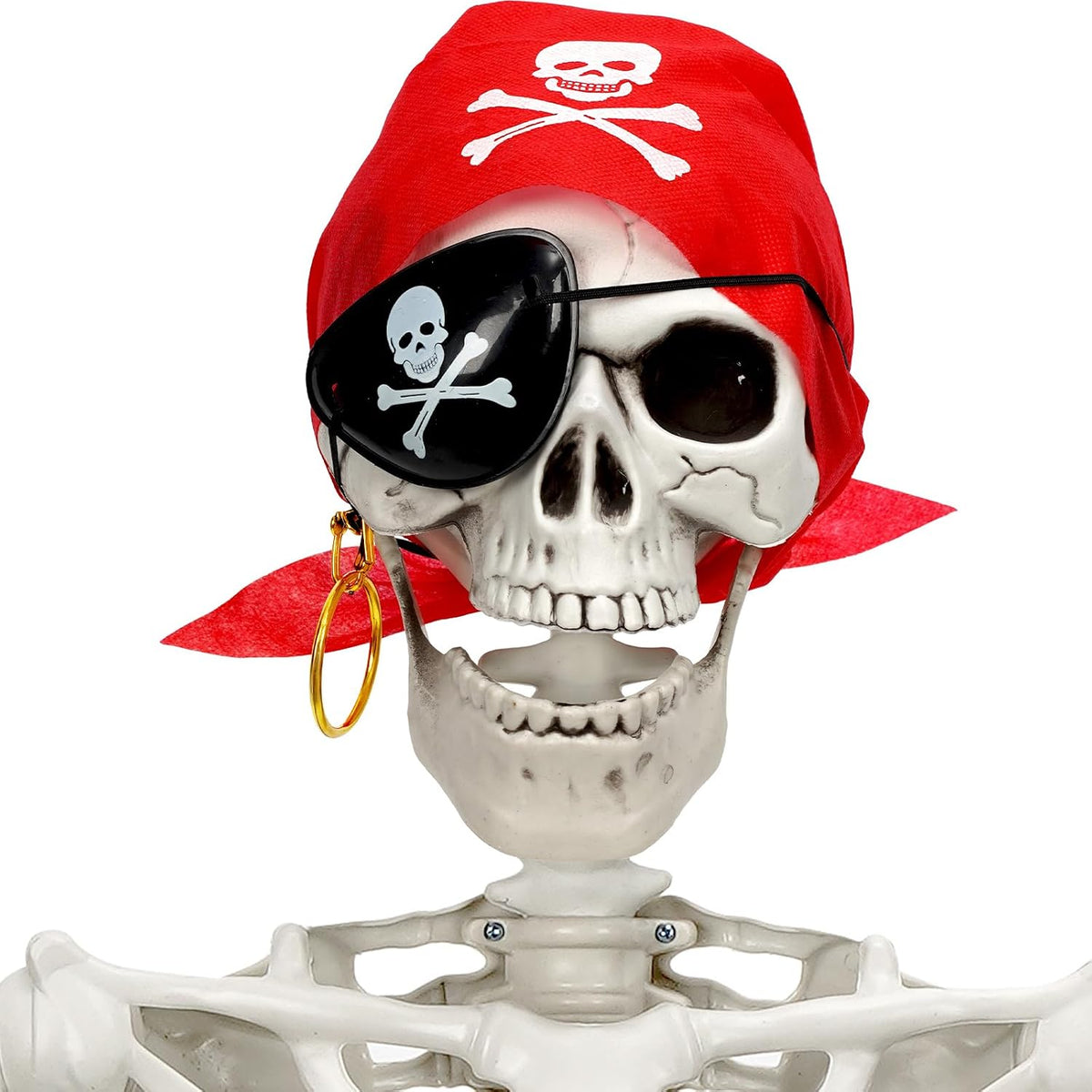 Posable full body skeleton Halloween haunted house prop