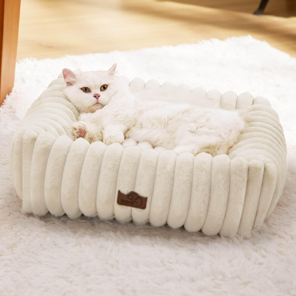 Orthopedic Dog Bed with Washable Cover for Small Dogs