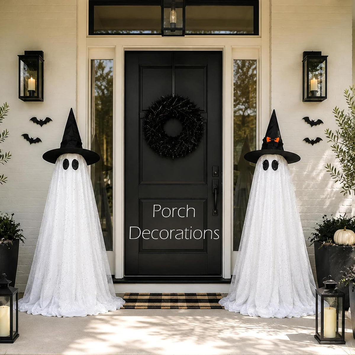 Two Pack Halloween Ghost Lights for Yard Decorations