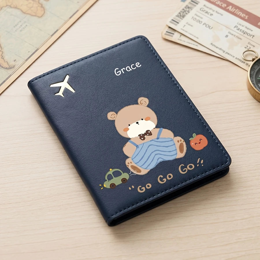 Cute bear passport holder with protective cover - image 3