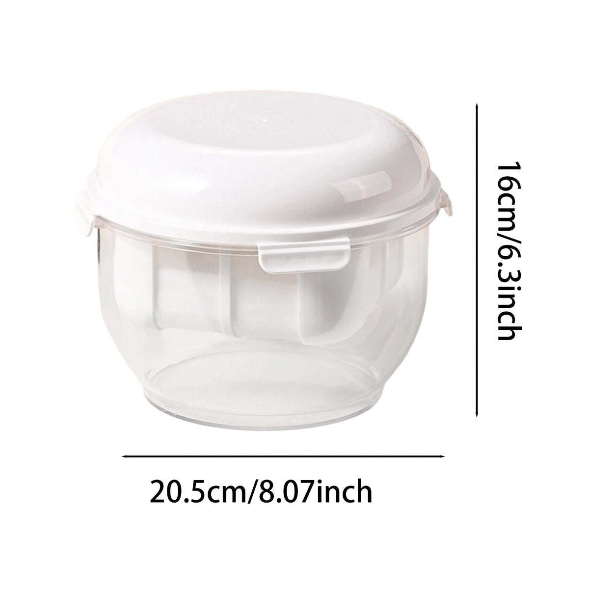 Cheese and yogurt strainer container