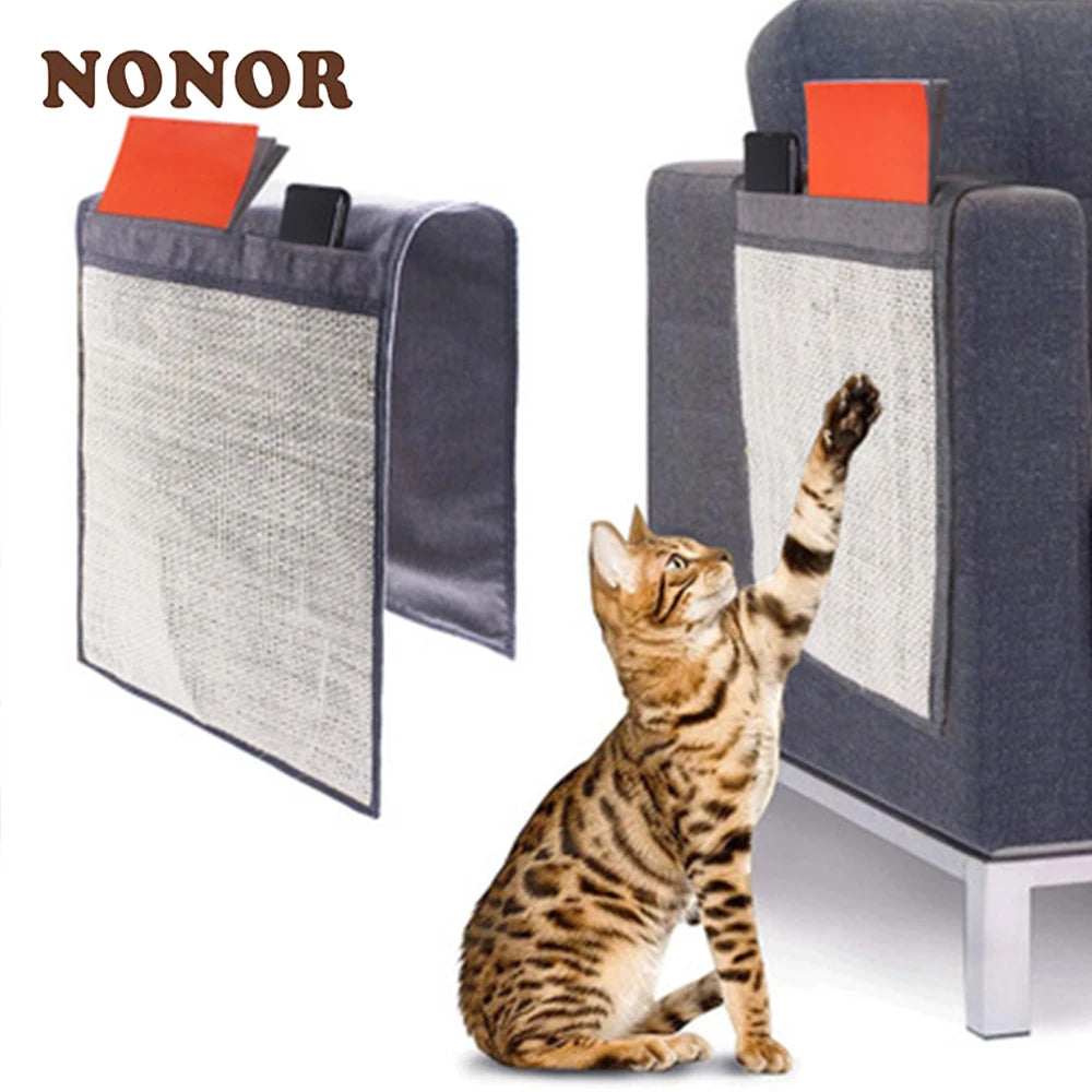 Upgraded armrest sisal scratcher
