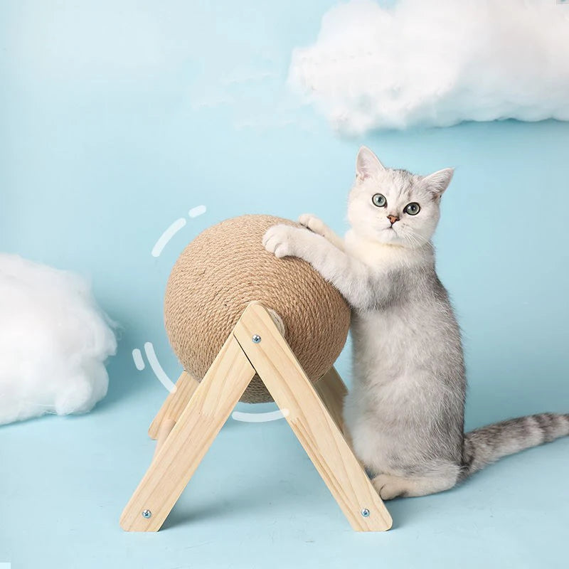 Big and small cat scratching ball sizes
