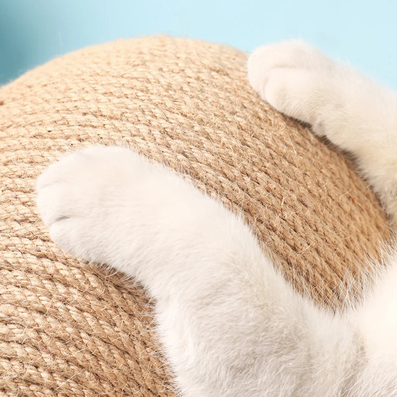 Sisal rope ball cat toy
