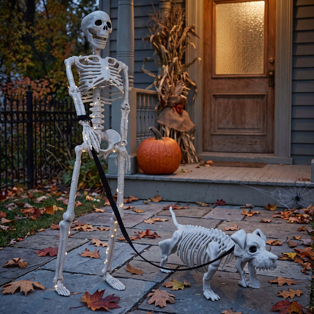 Lighted Halloween Skeleton Decorations Outdoor & Indoor