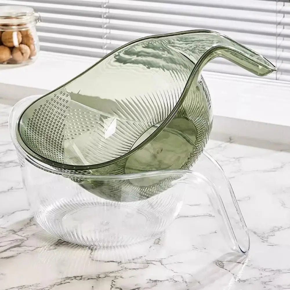 Green rice washing bowl