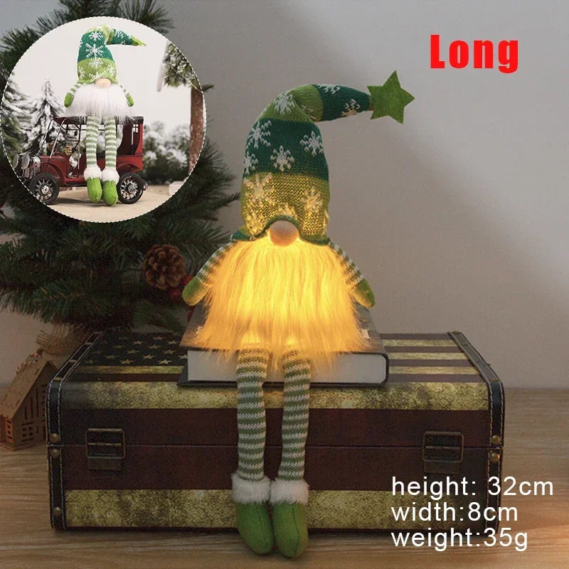 Christmas gnome plush ornament with LED light - image 11