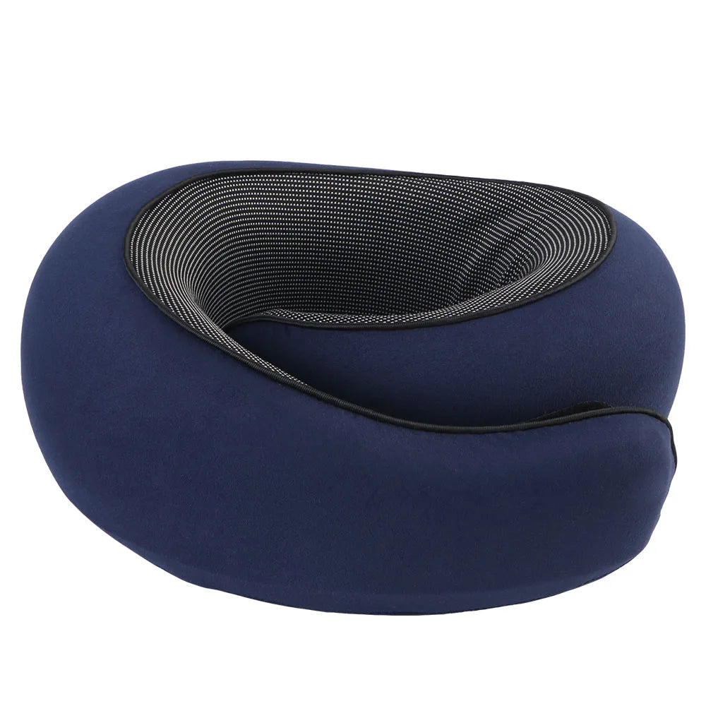 Dark blue memory foam snail pillow