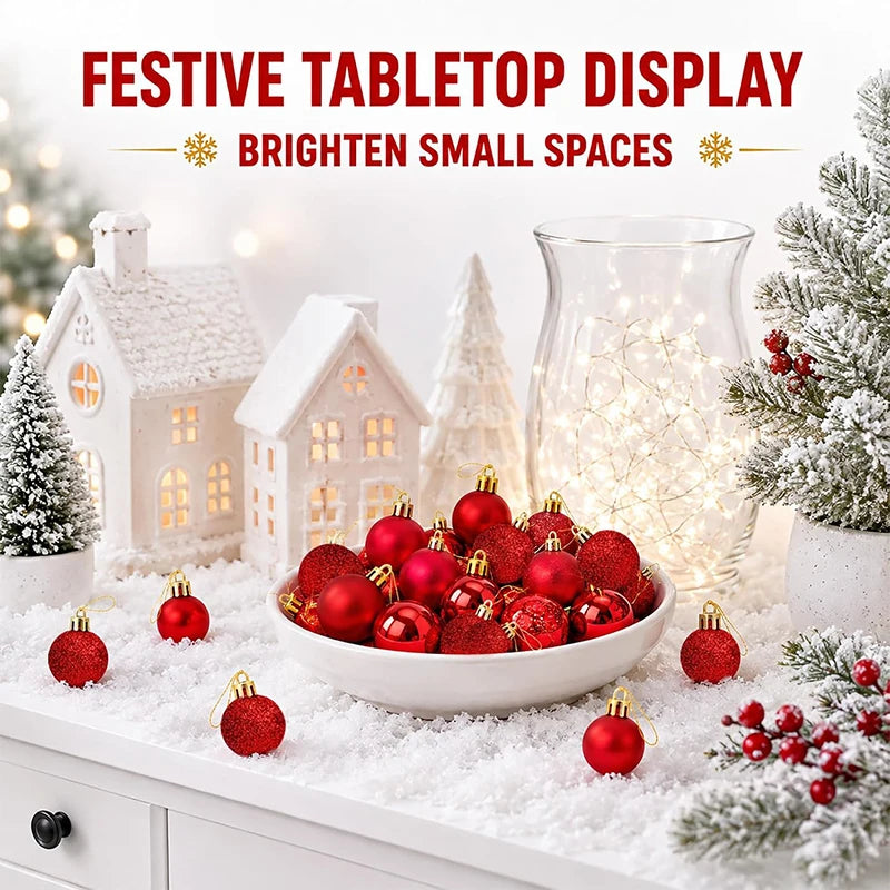 Mini Christmas ball ornaments set - image 5