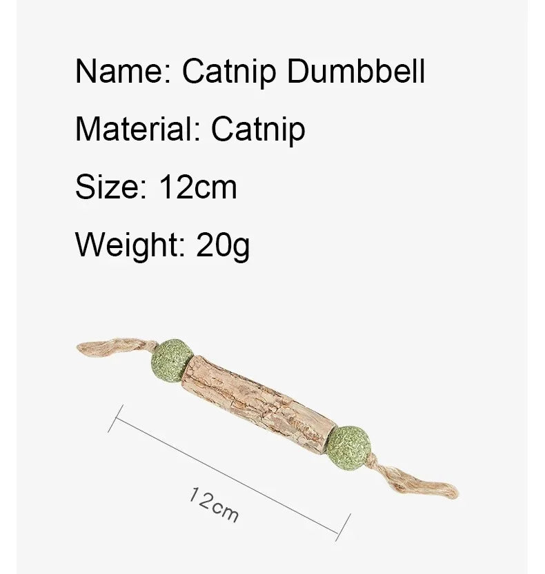 Natural catnip chew stick size and dimensions