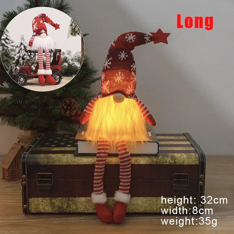 Christmas gnome plush ornament with LED light - image 10