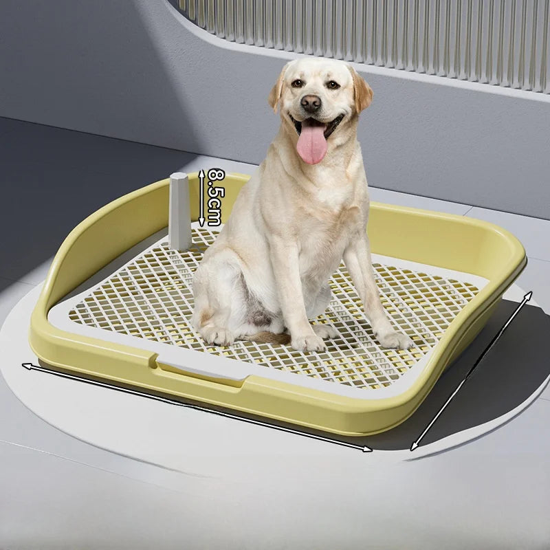 Foldable Indoor Dog Potty Tray, Pad-Free Training Toilet for Small Breeds