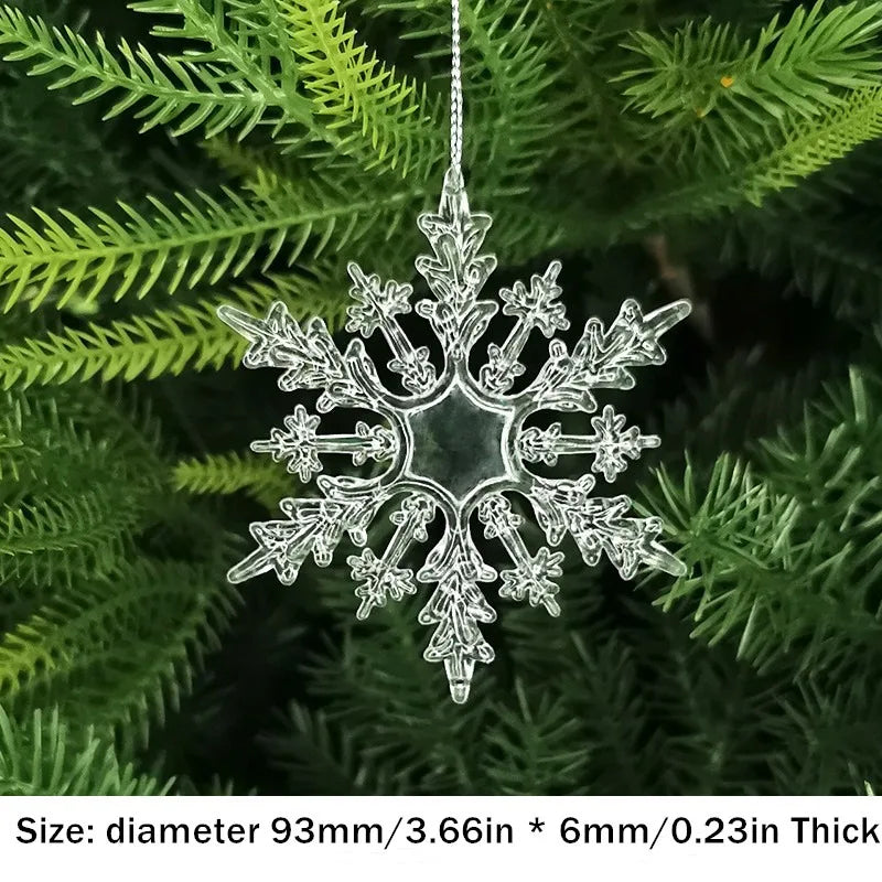 Clear acrylic snowflake Christmas ornaments - image 10