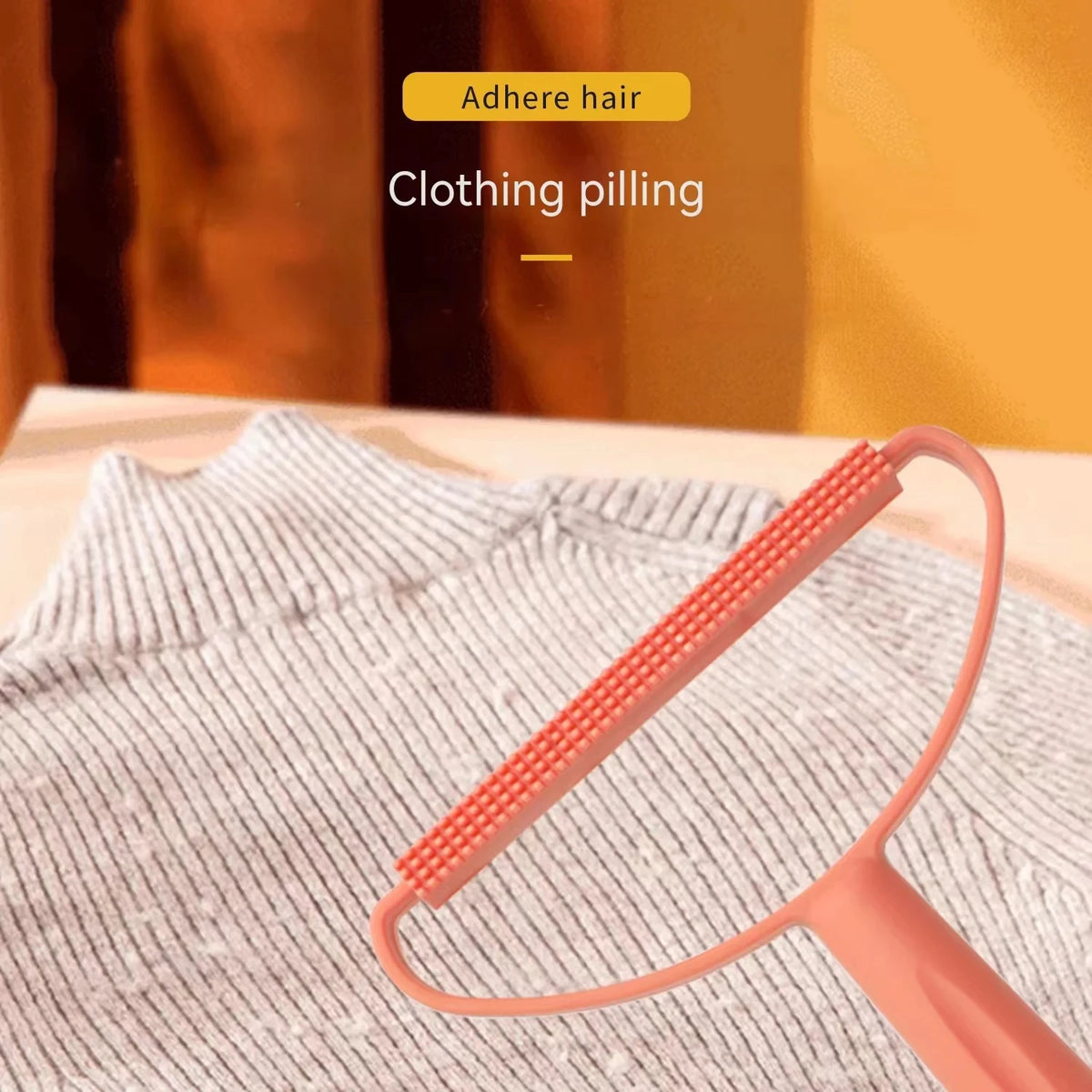 Removing fuzz from sweater with fabric shaver