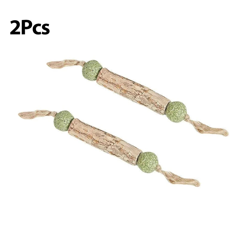 Natural catnip chew stick keeps pets busy