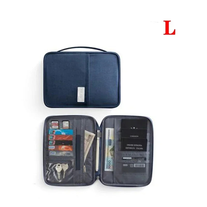 Waterproof family passport holder and travel document organizer - image 16