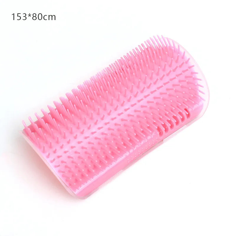 Cat corner scratcher and groomer
