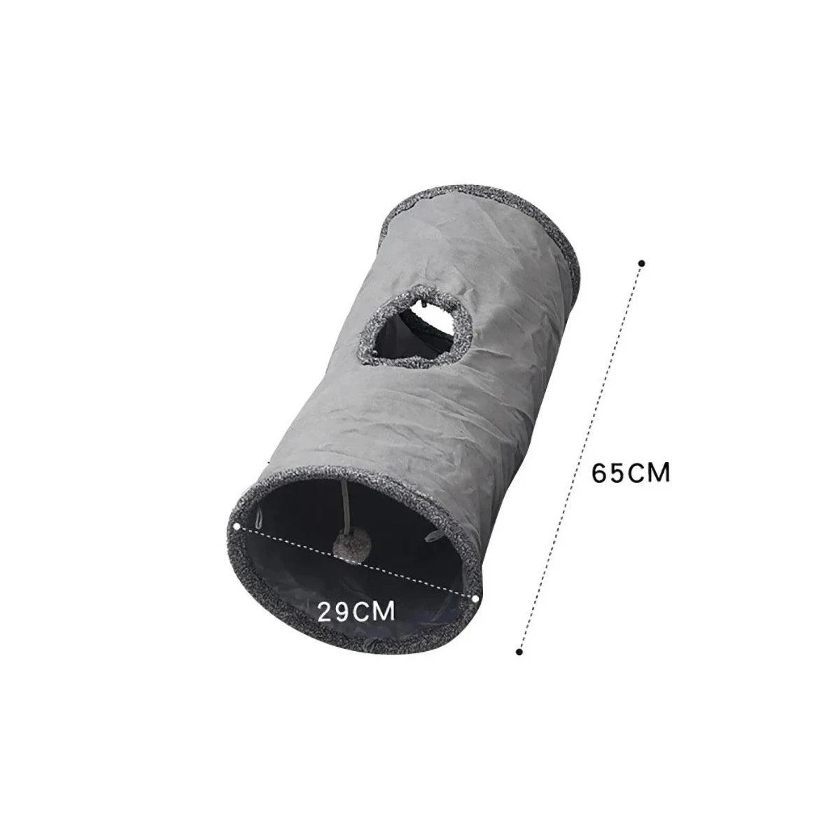 Foldable suede cat tunnel product features
