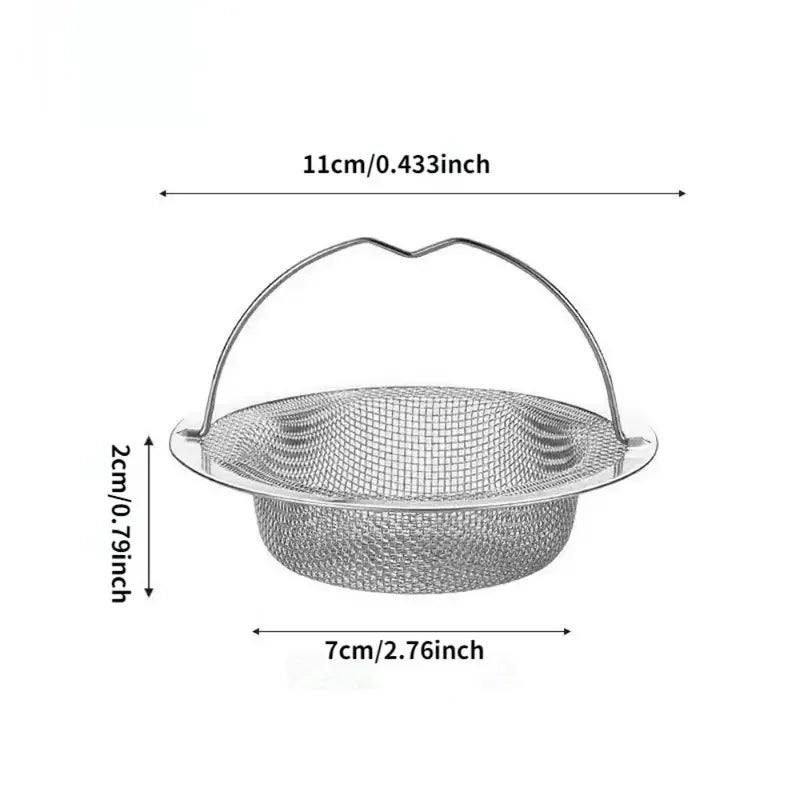 Sink strainer catching food waste