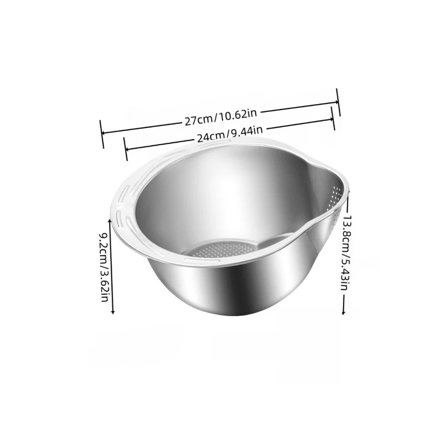 Stainless steel fruit and vegetable strainer
