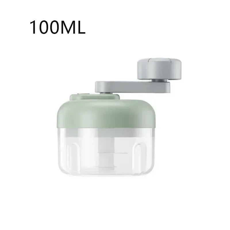 Compact manual garlic chopper kitchen gadget