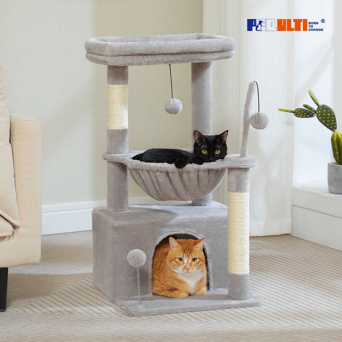 4-in-1 small cat tree