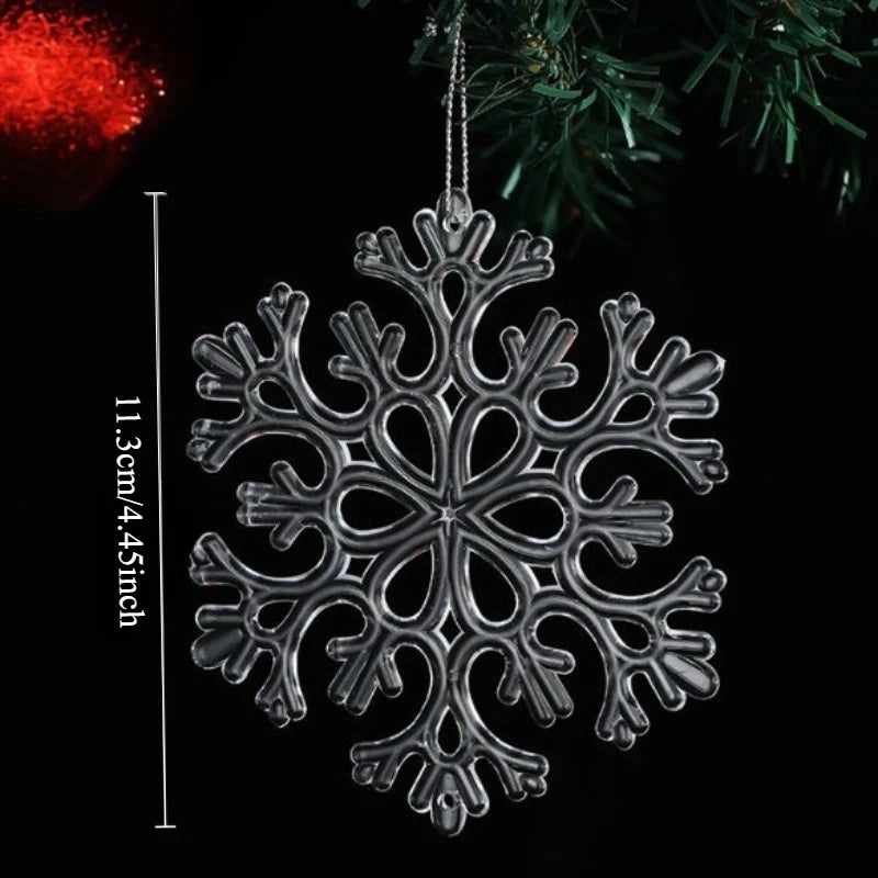 Clear acrylic snowflake Christmas ornaments - image 4