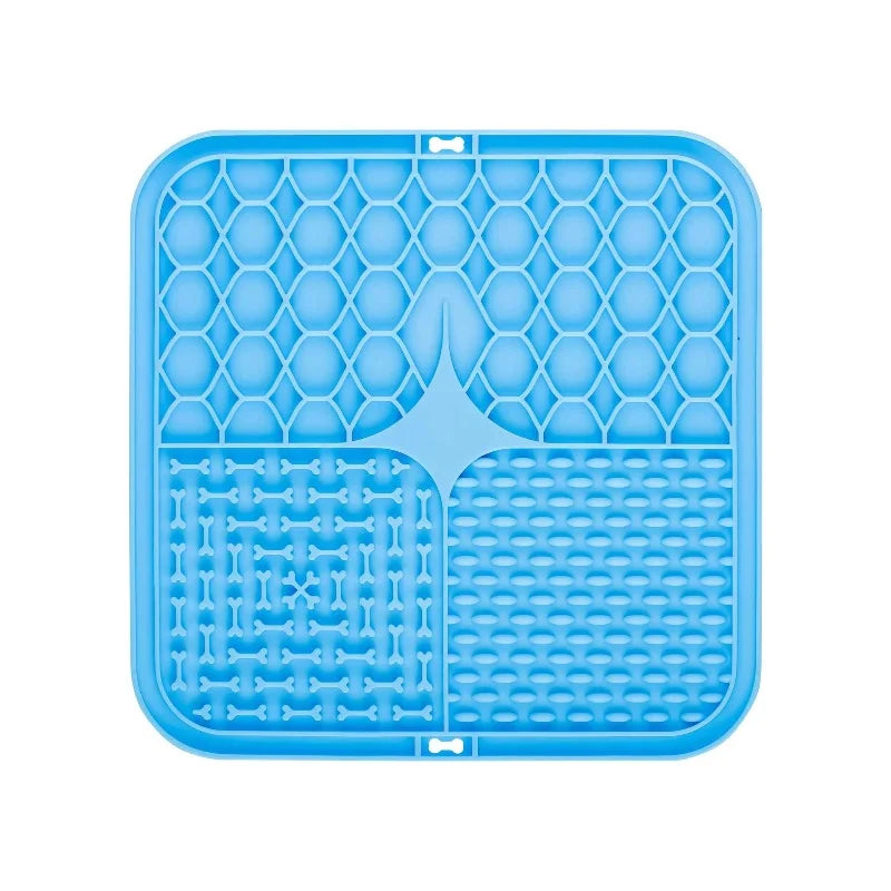 Gray silicone lick pad