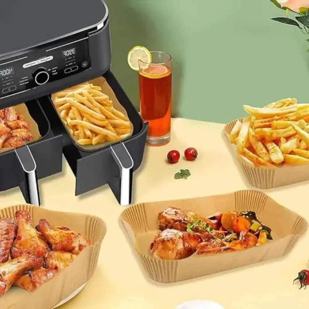 Oil-proof rectangle air fryer baking paper