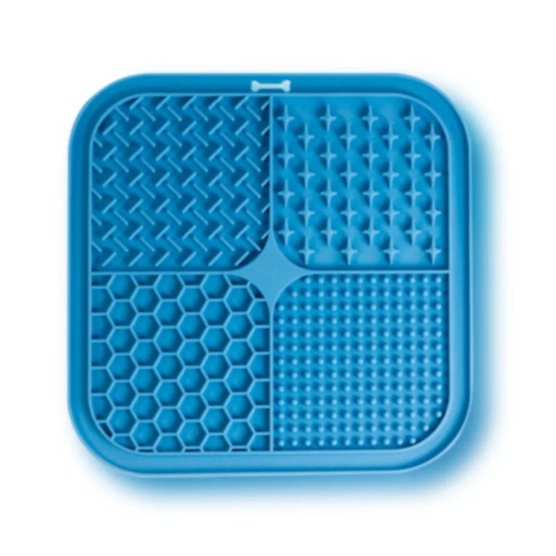 Green silicone lick mat