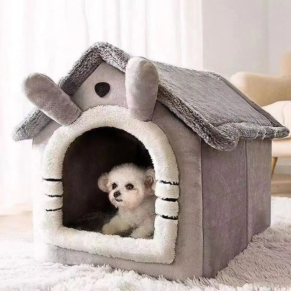 House-style pet bed sizes S, M and L