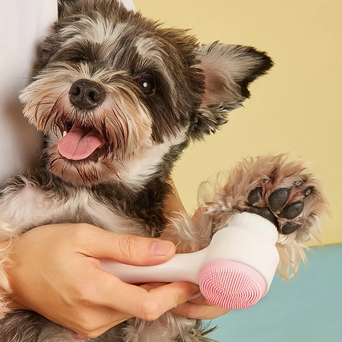 Silicone dog paw cleaning and massage brush - image 2