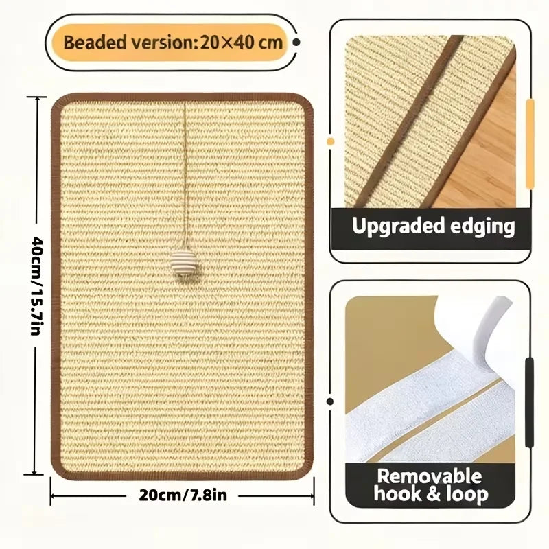 Sisal cat scratcher size 15.7 x 7.9 inches