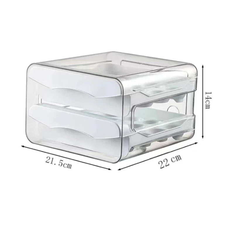 Egg storage drawer size 8.9 x 8.5 x 5.5 inches