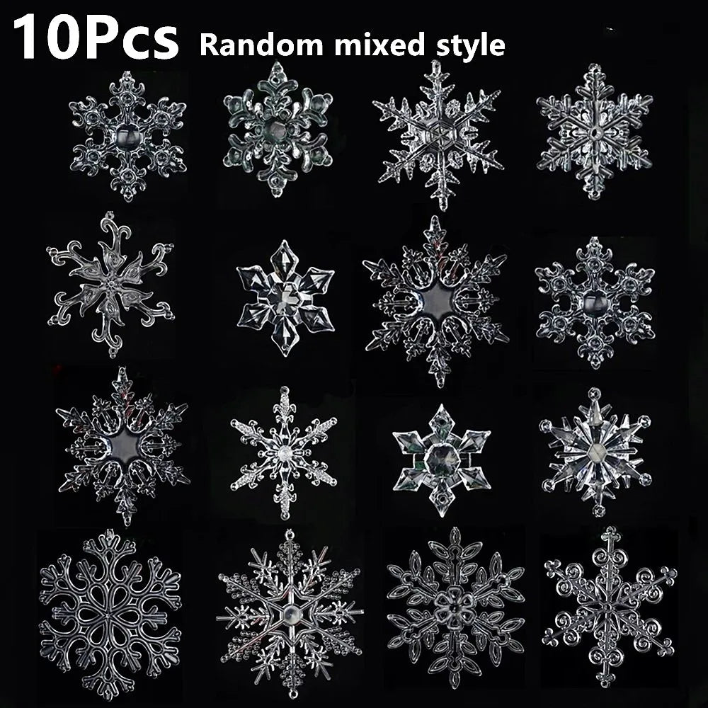 Clear acrylic snowflake Christmas ornaments - image 12