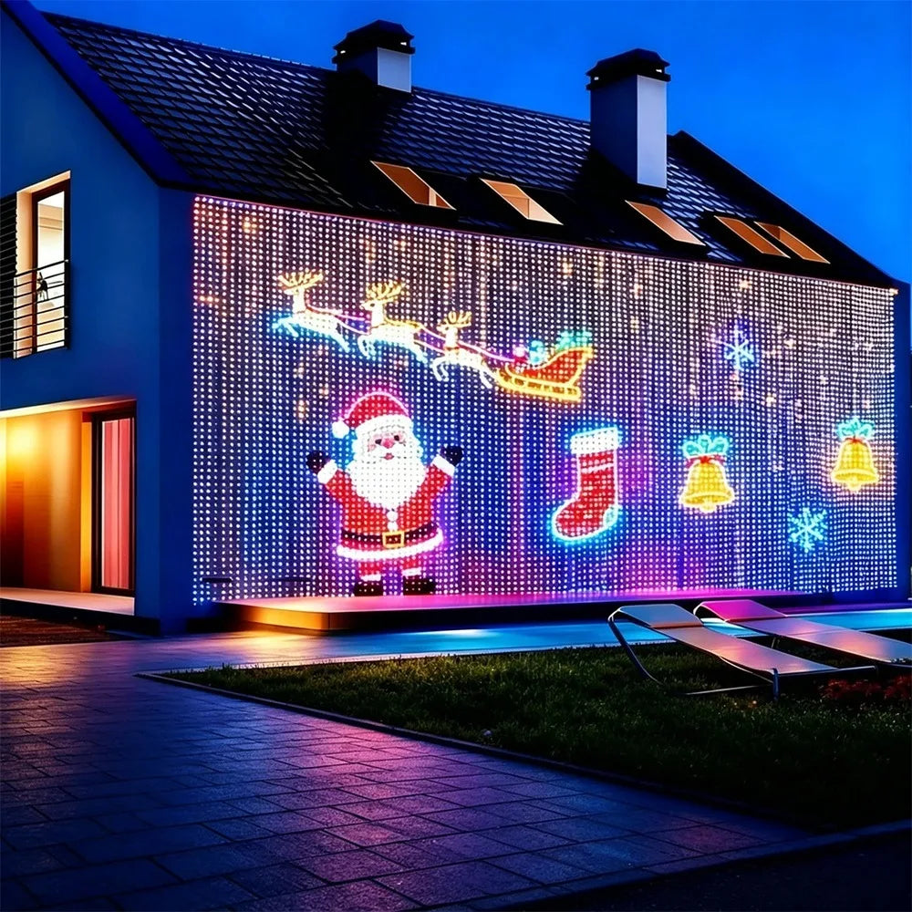 Smart LED curtain lights with app control