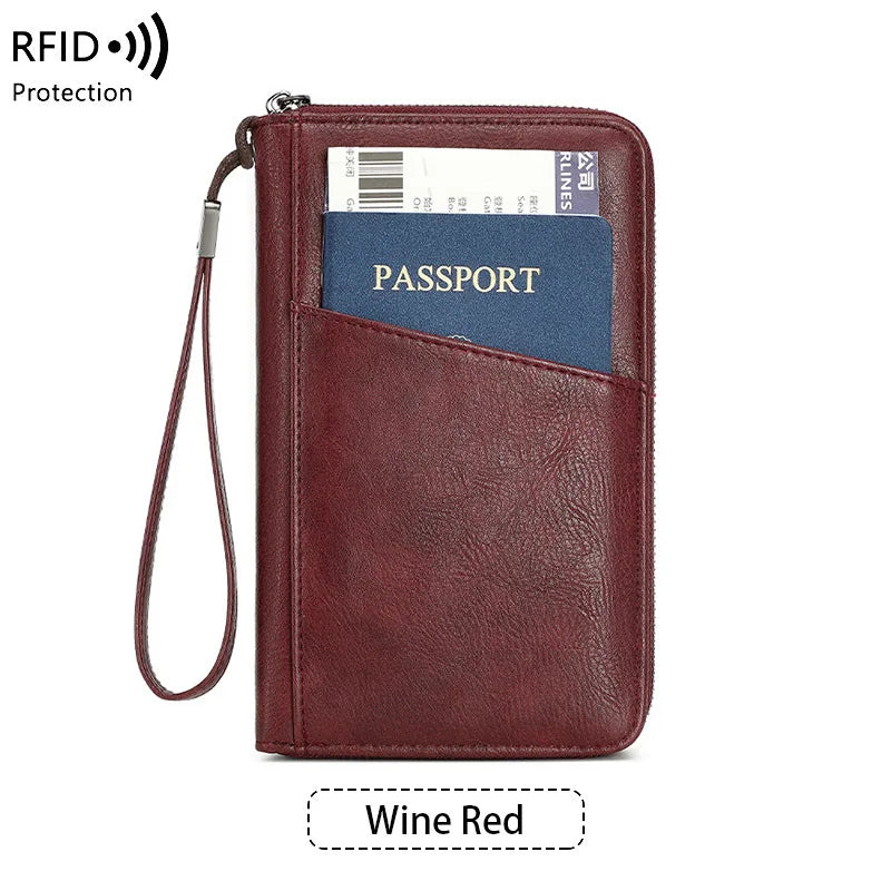 RFID blocking passport wallet in vegan leather - image 7