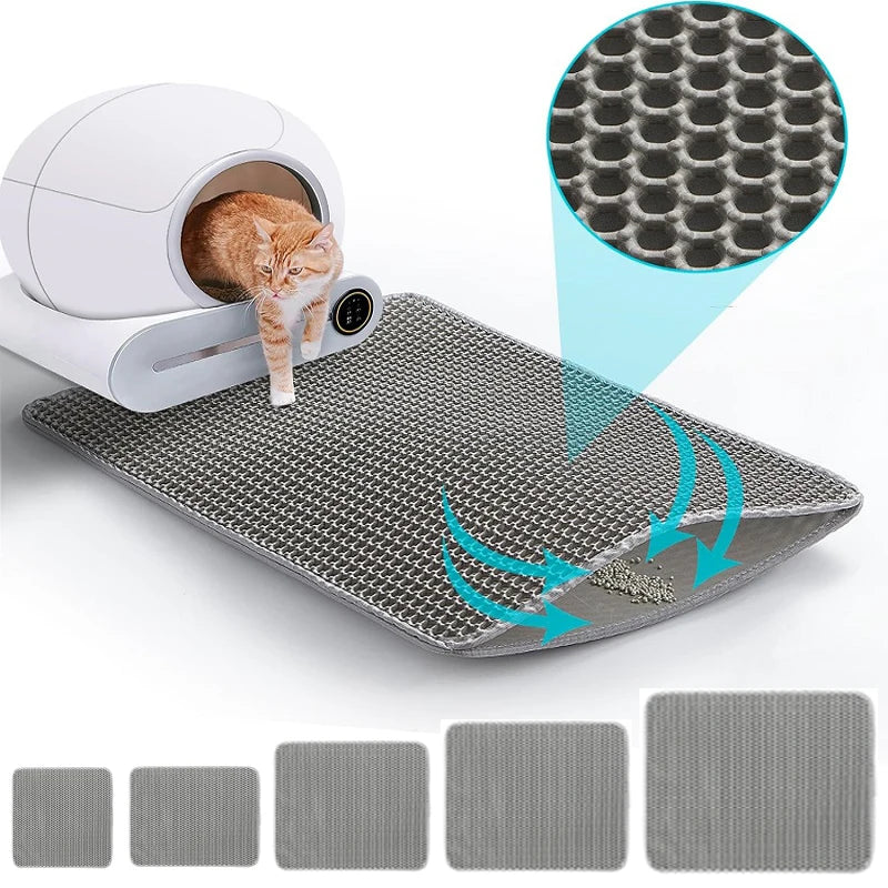 Waterproof double-layer cat litter mat