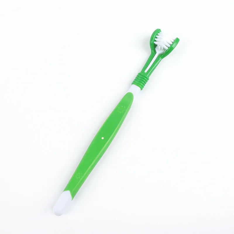 Three-sided pet toothbrush for dogs and cats - image 4