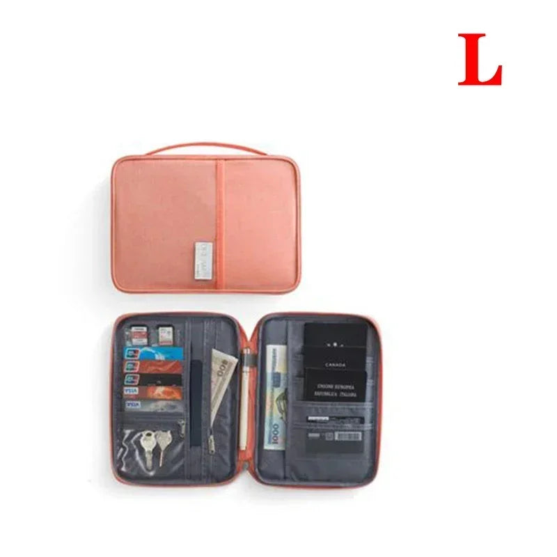 Waterproof family passport holder and travel document organizer - image 13