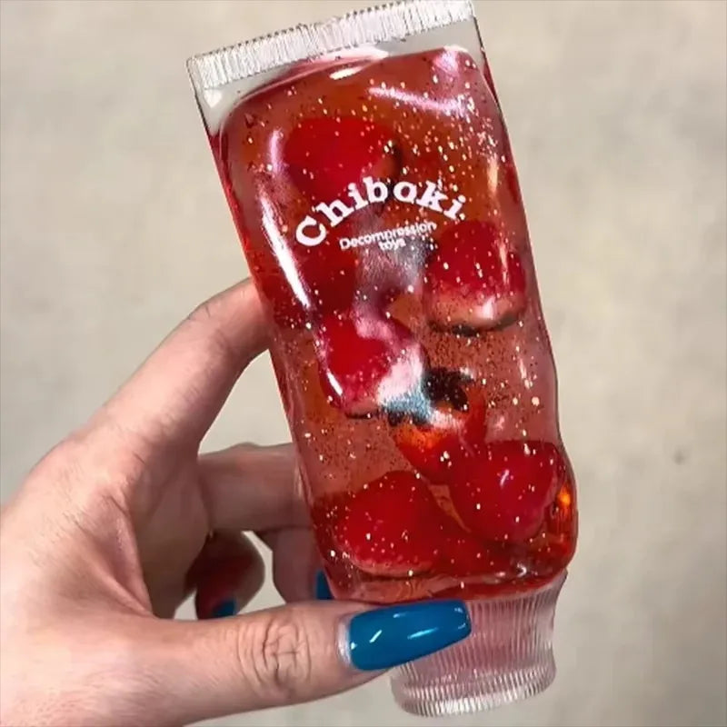 Fruit-inspired slow-rising squishy squeeze toy