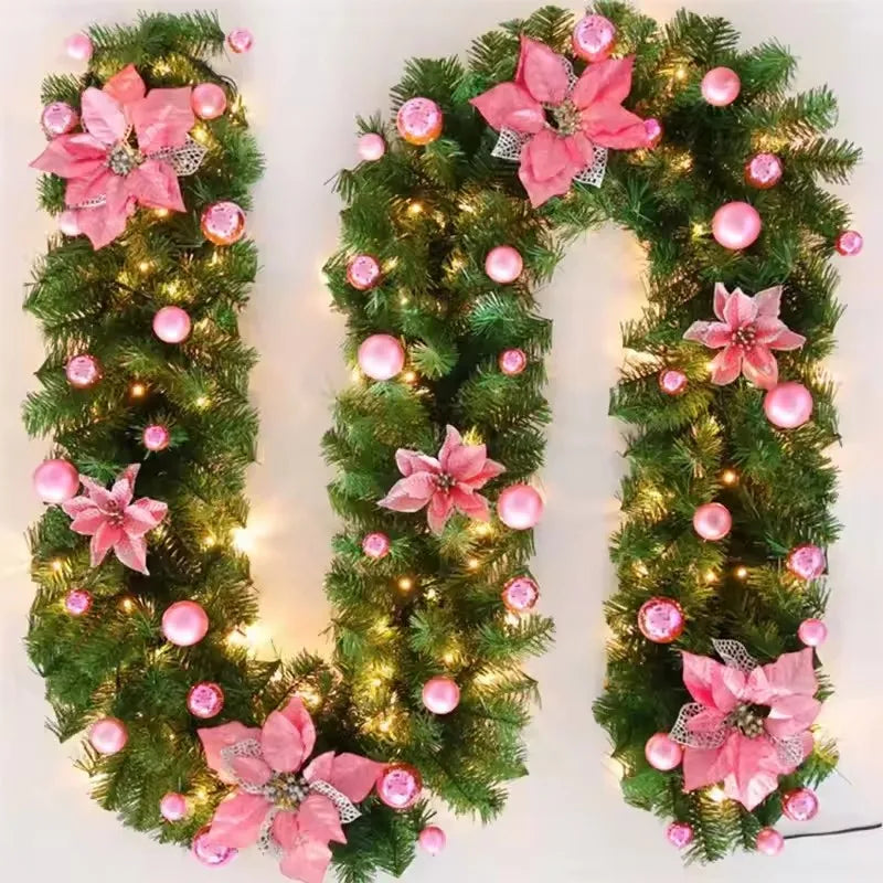 2.7m LED Christmas garland with lanterns - image 4