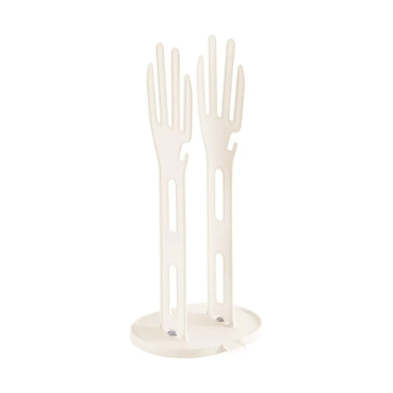 Grey glove drying rack
