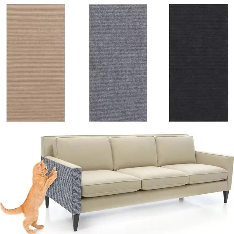 Trimmable anti-scratch cat mat