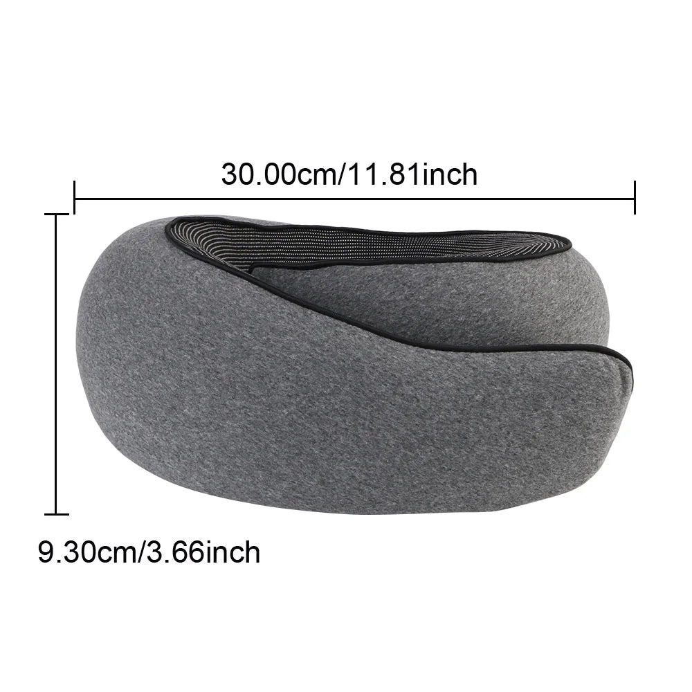 Black memory foam snail pillow