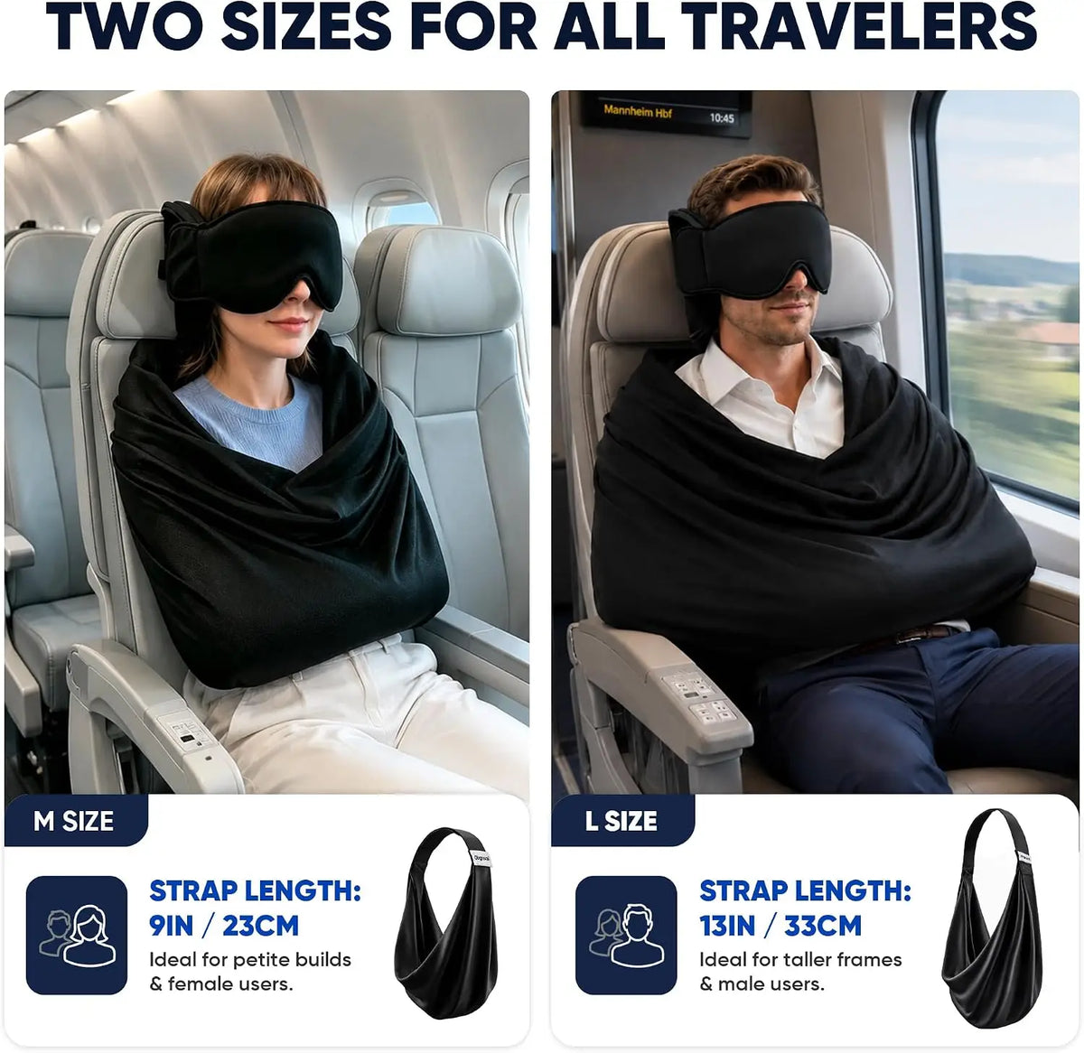 3-in-1 travel pillow with eye mask - image 5